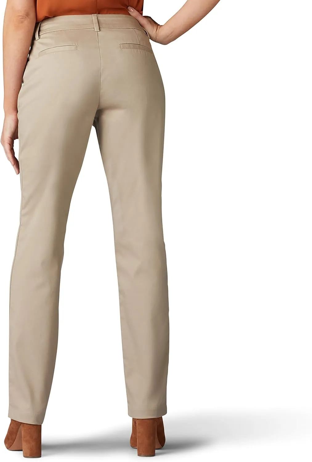 Lee Women's Wrinkle Free Relaxed Fit Straight Leg Pant