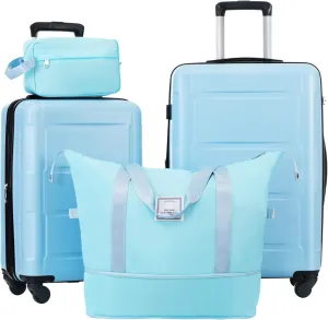 Lightweight Expandable Luggage Set for Travel, Includes 20" & 24" Suitcases with Spinner Wheels, Stylish Design