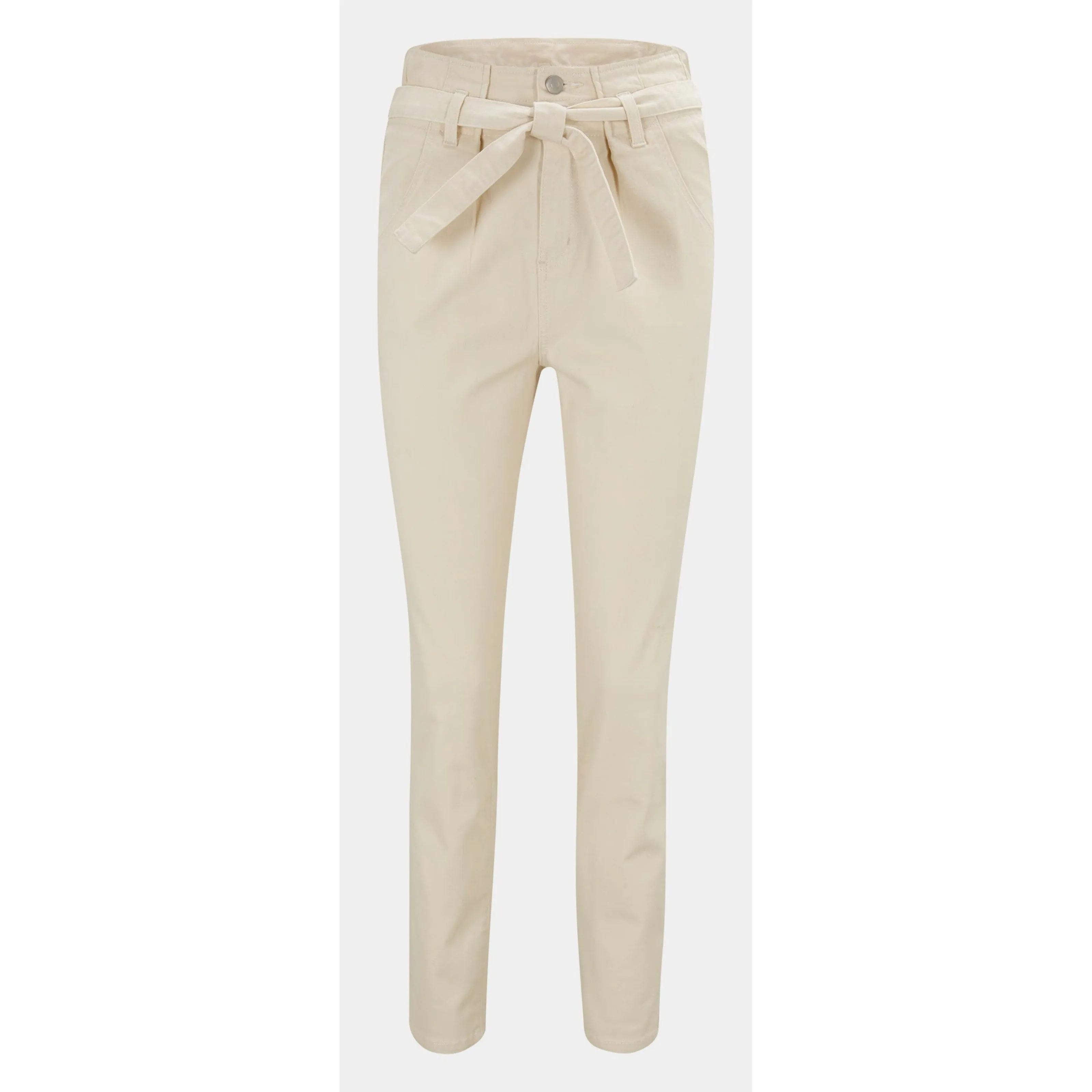 LINEA TESINI Cropped Trousers Champagne UK 14