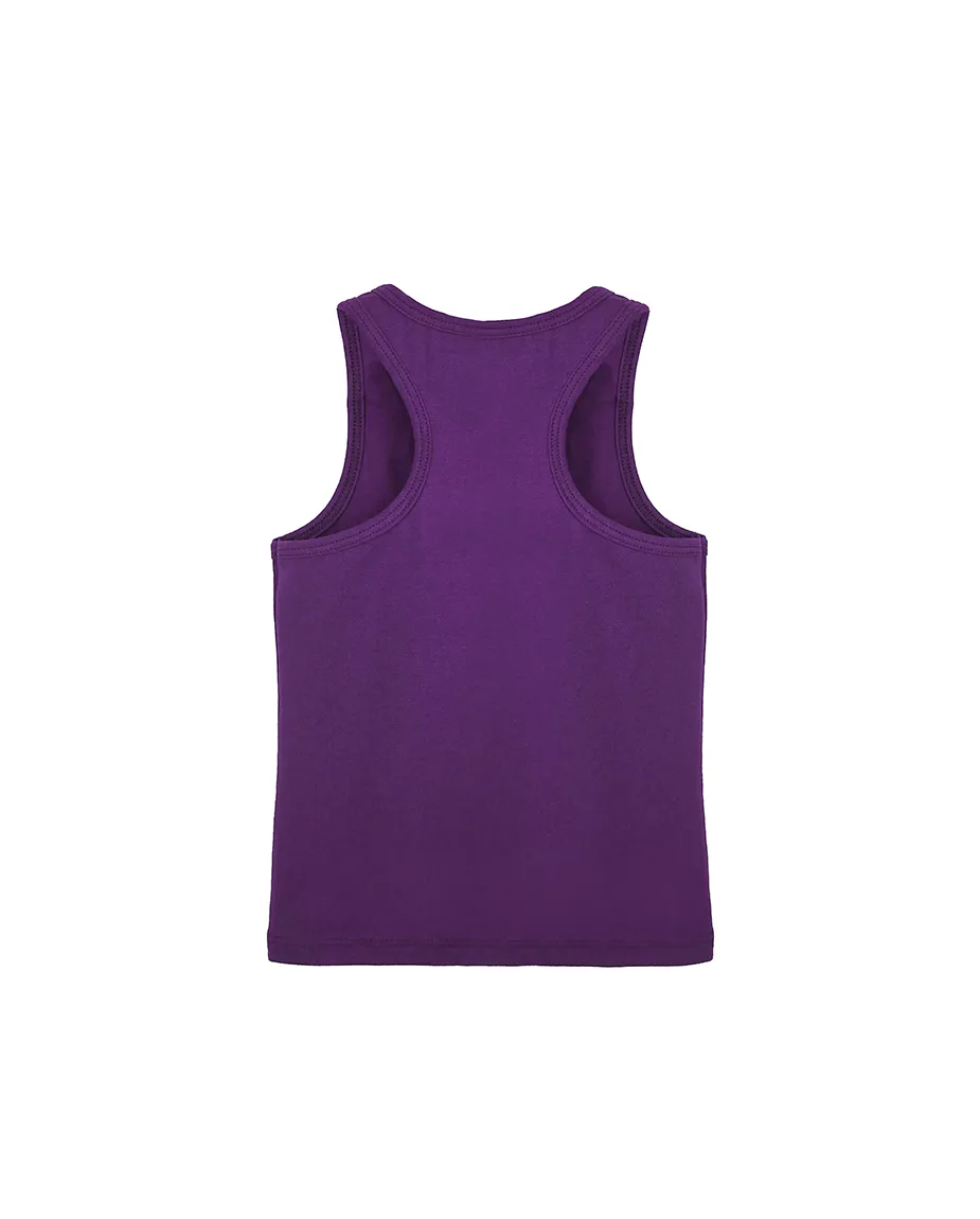 Little Girls Cotton Basic Racerback Tanktop