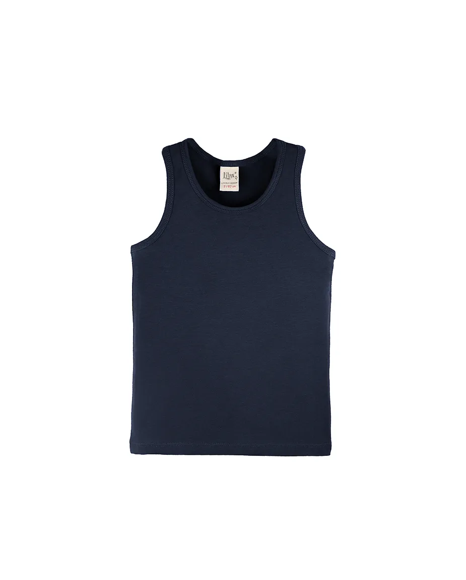 Little Girls Cotton Basic Racerback Tanktop