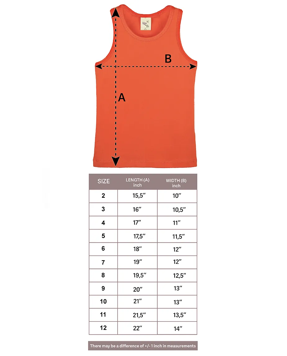 Little Girls Cotton Basic Racerback Tanktop