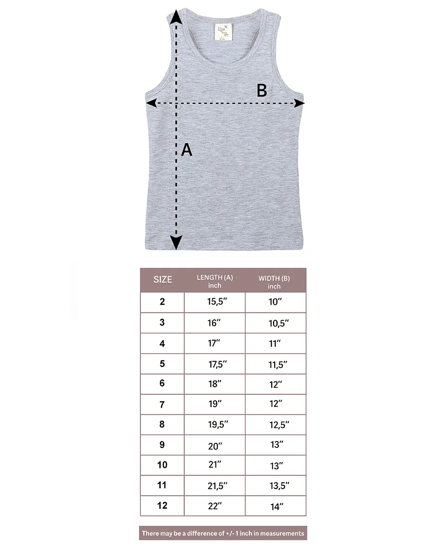 Little Girls Cotton Basic Racerback Tanktop