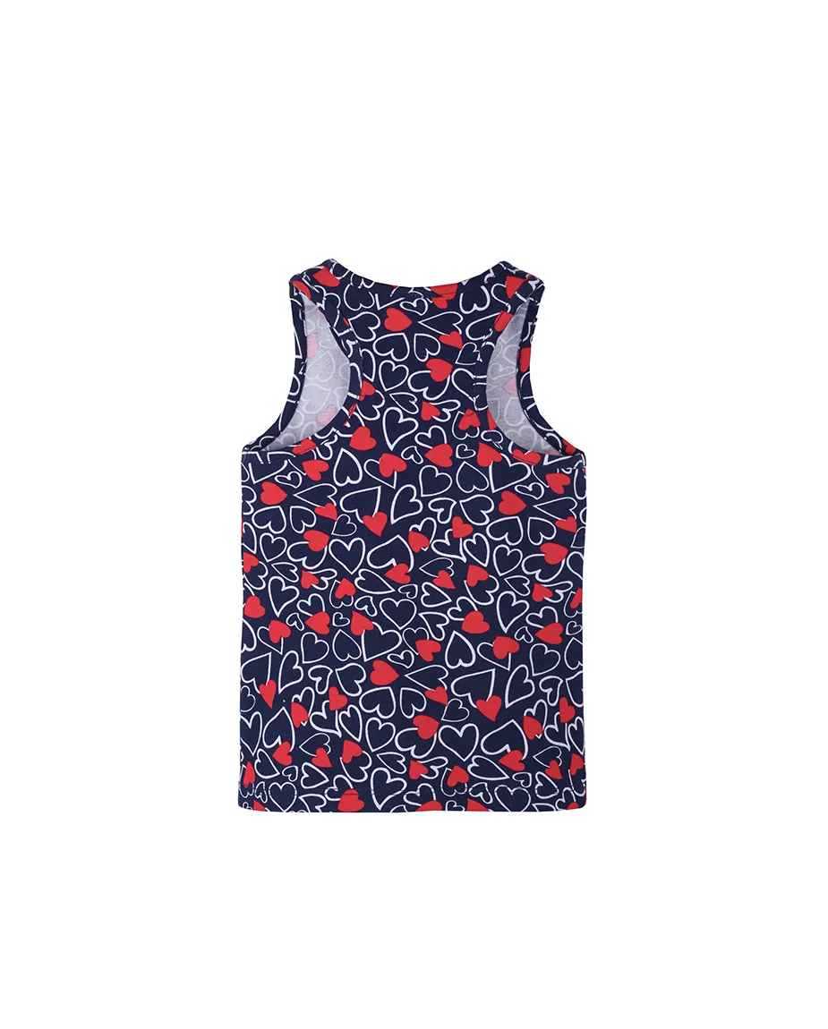 Little Girls Cotton Basic Racerback Tanktop