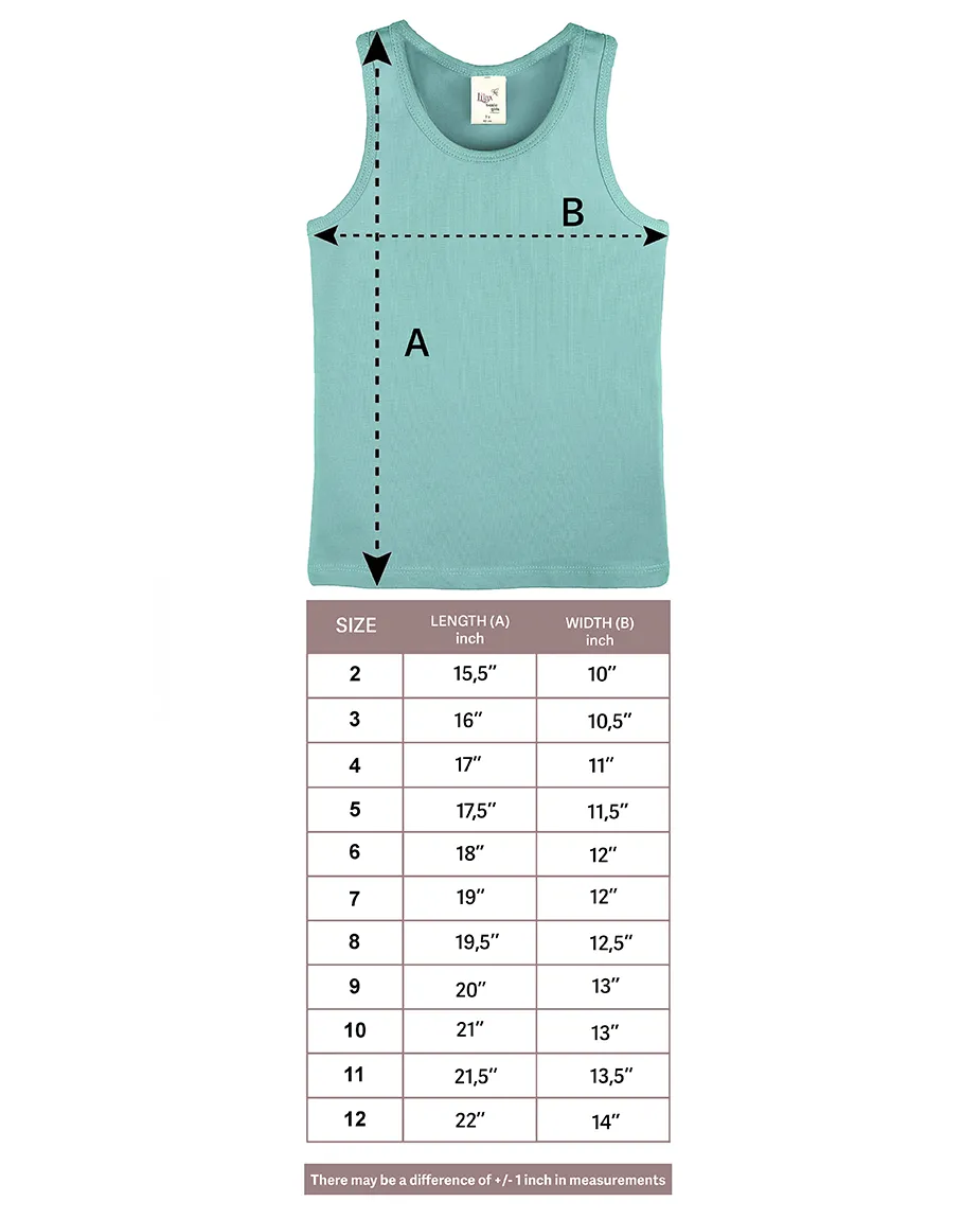 Little Girls Cotton Basic Racerback Tanktop
