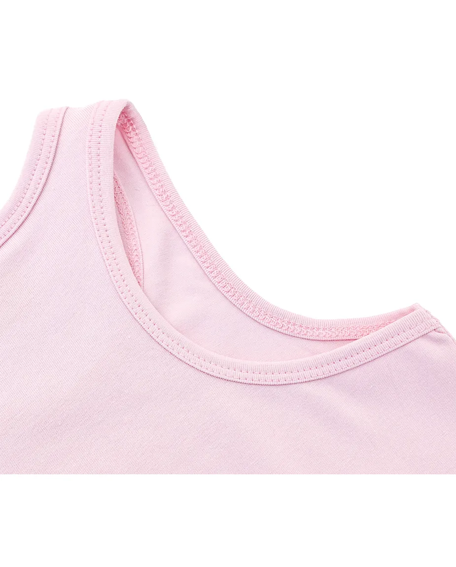 Little Girls Cotton Basic Racerback Tanktop