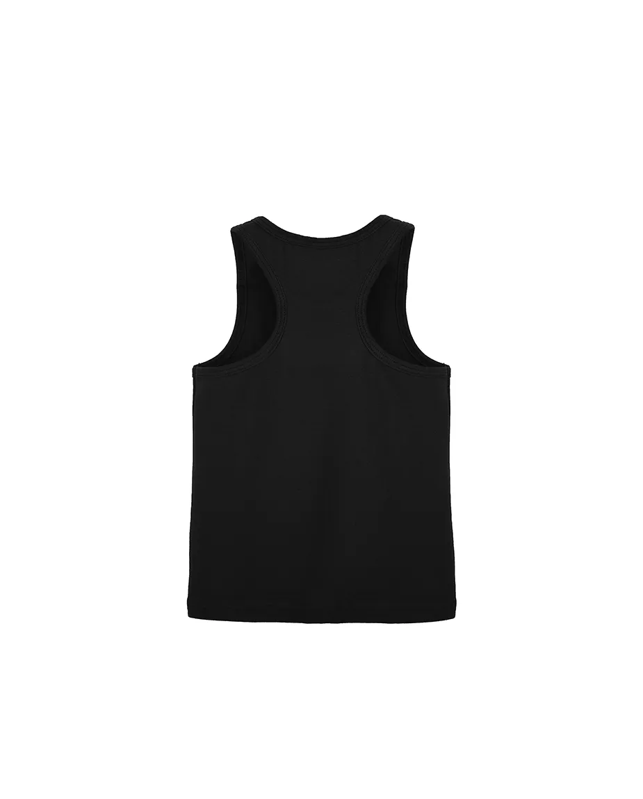 Little Girls Cotton Basic Racerback Tanktop