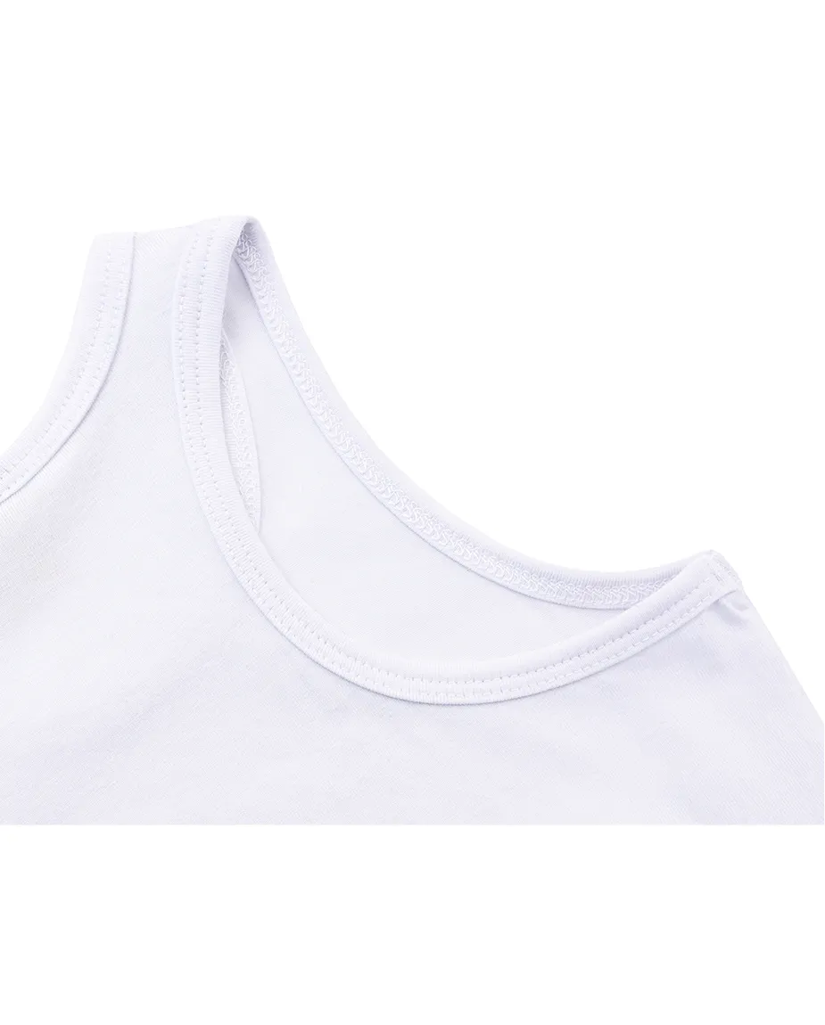 Little Girls Cotton Basic Racerback Tanktop