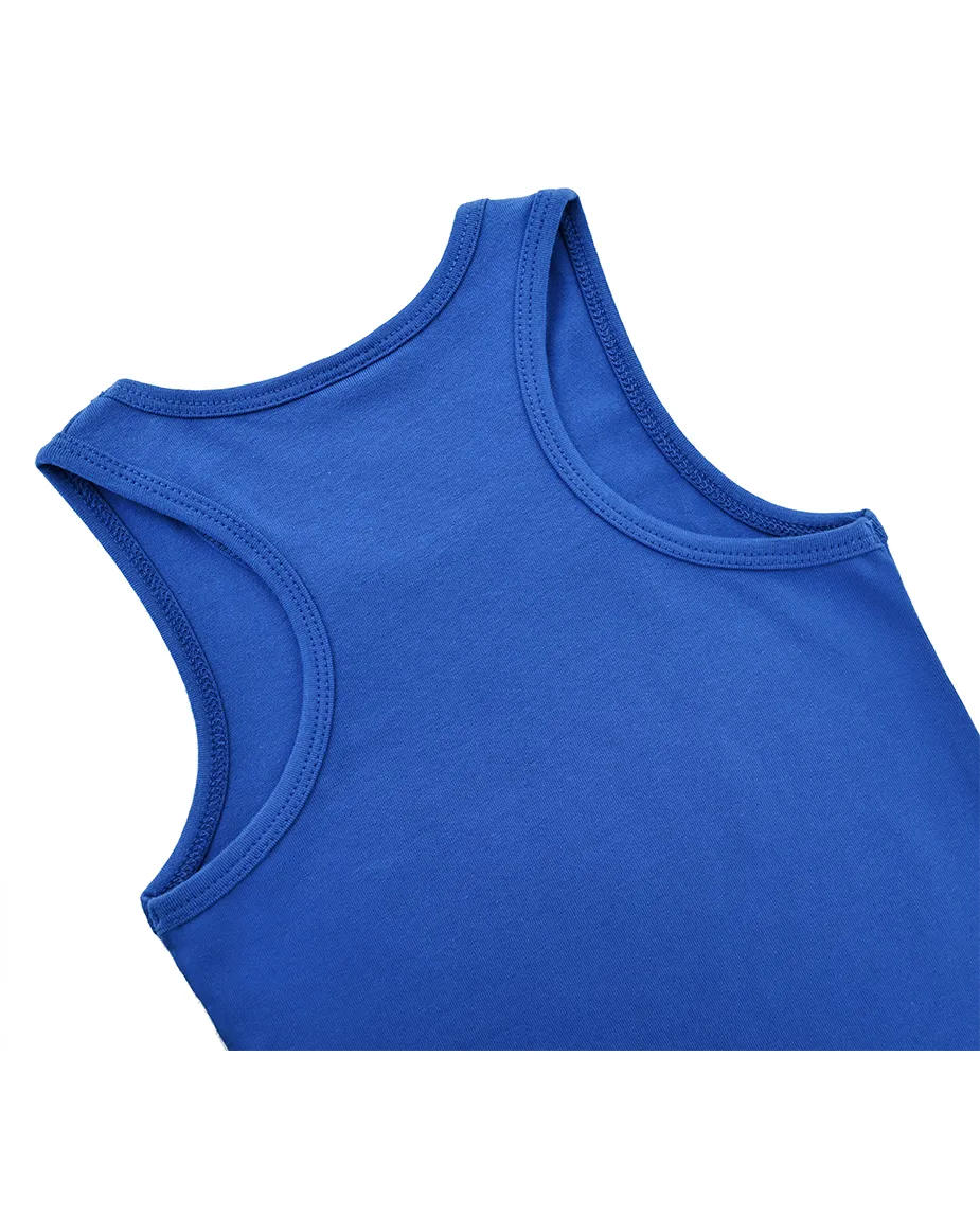 Little Girls Cotton Basic Racerback Tanktop