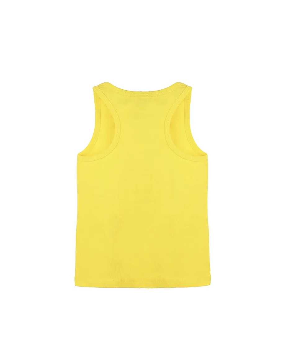 Little Girls Cotton Basic Racerback Tanktop