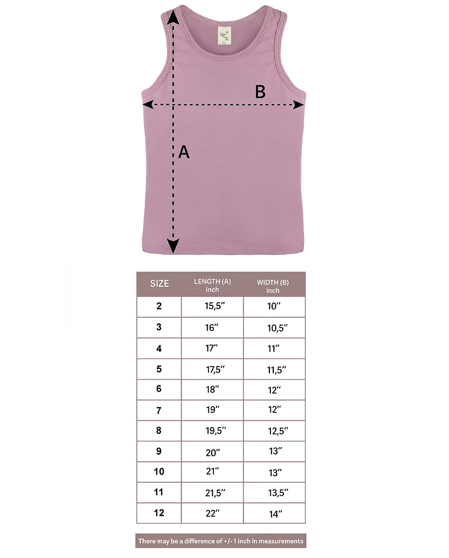 Little Girls Cotton Basic Racerback Tanktop