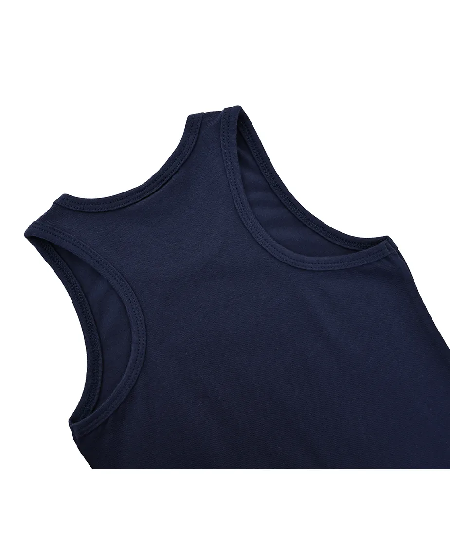 Little Girls Cotton Basic Racerback Tanktop