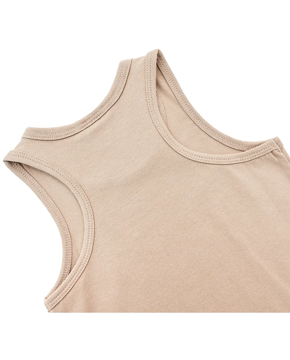 Little Girls Cotton Basic Racerback Tanktop