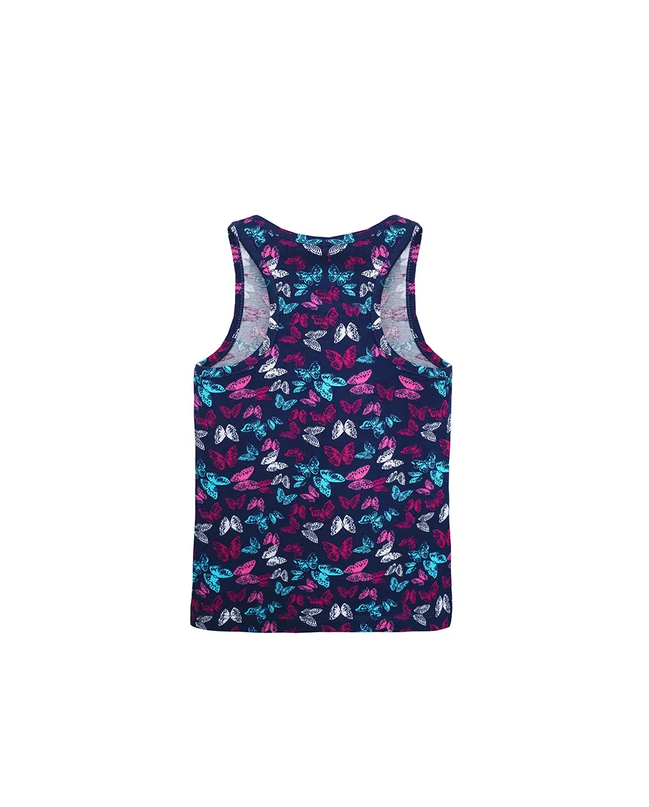 Little Girls Cotton Basic Racerback Tanktop