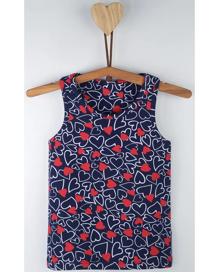 Little Girls Cotton Basic Racerback Tanktop