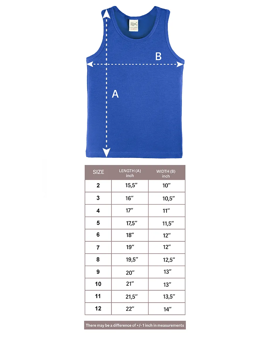 Little Girls Cotton Basic Racerback Tanktop