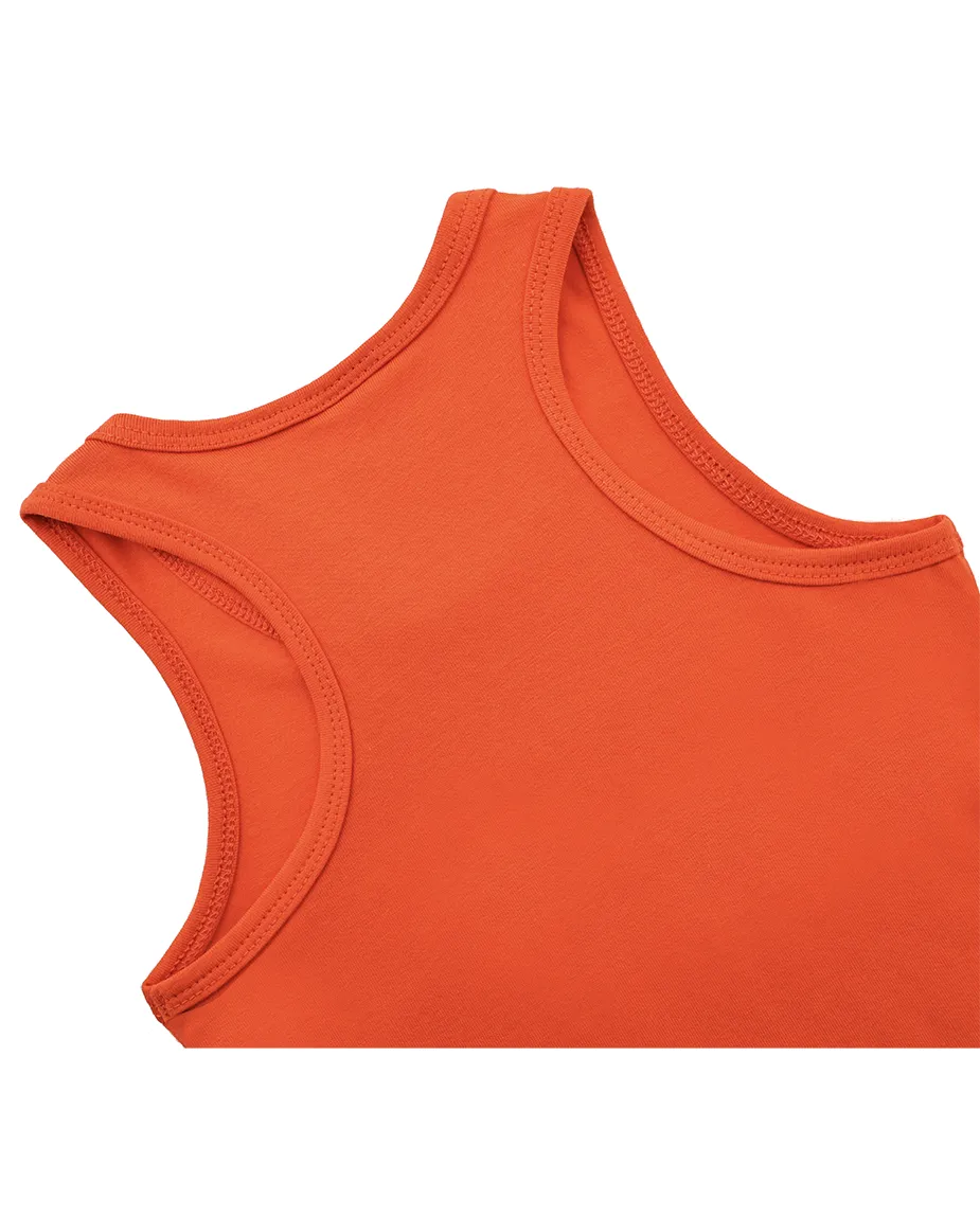 Little Girls Cotton Basic Racerback Tanktop