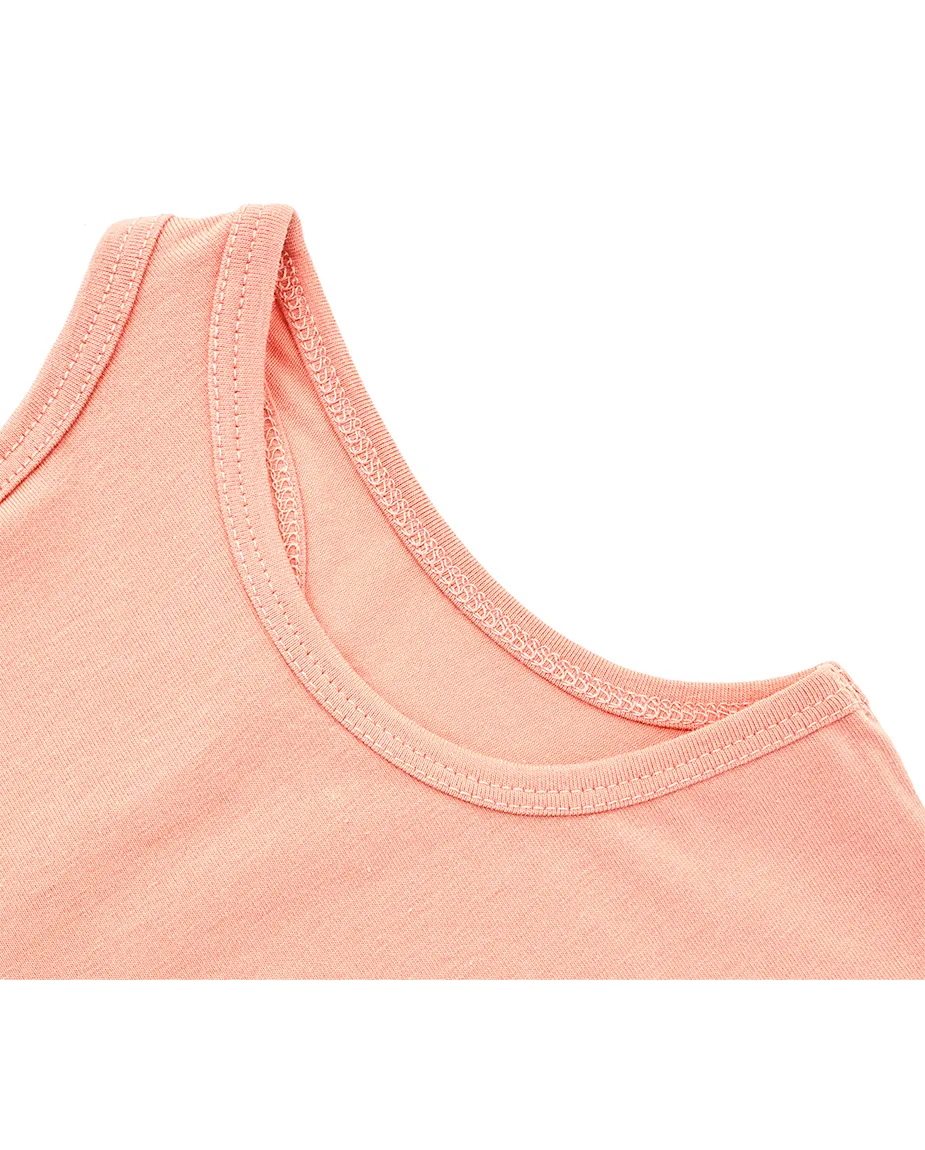 Little Girls Cotton Basic Racerback Tanktop