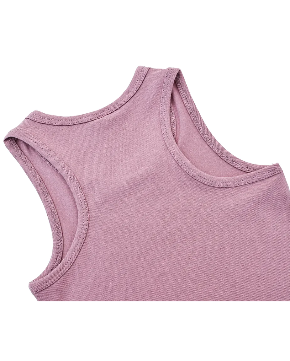 Little Girls Cotton Basic Racerback Tanktop