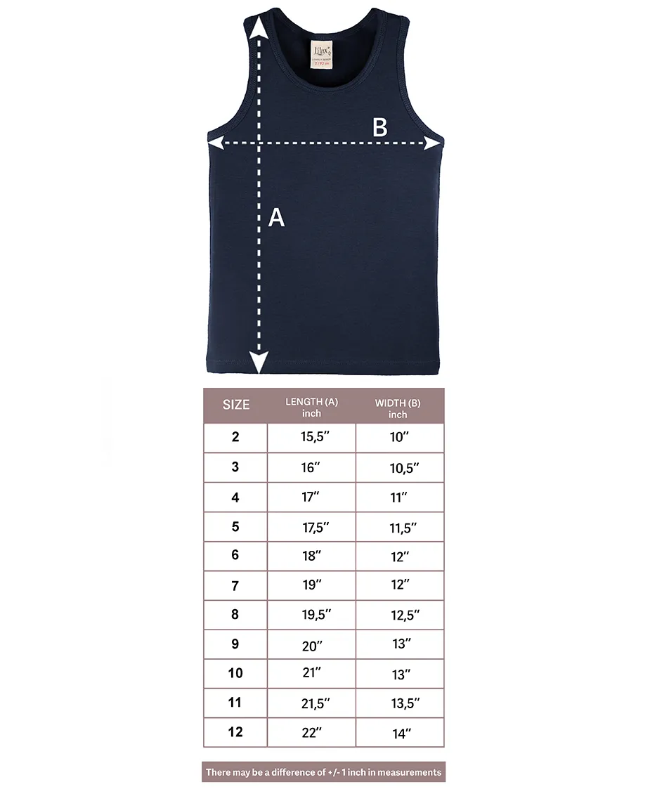 Little Girls Cotton Basic Racerback Tanktop