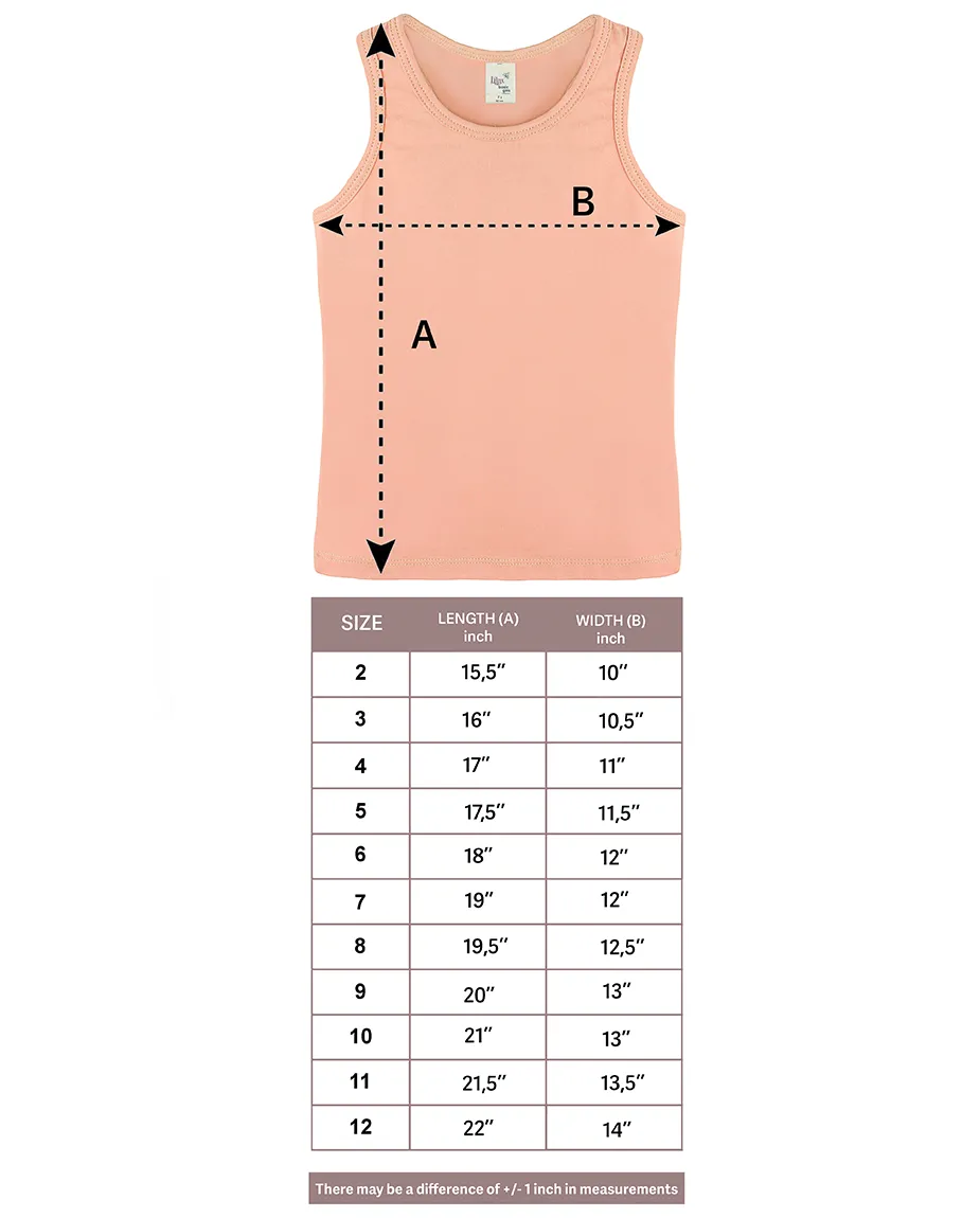 Little Girls Cotton Basic Racerback Tanktop
