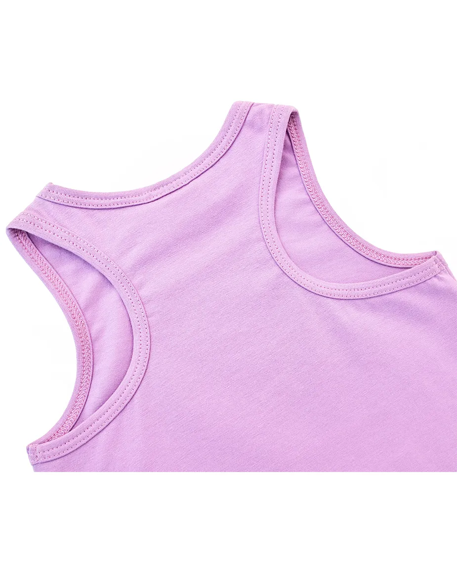 Little Girls Cotton Basic Racerback Tanktop