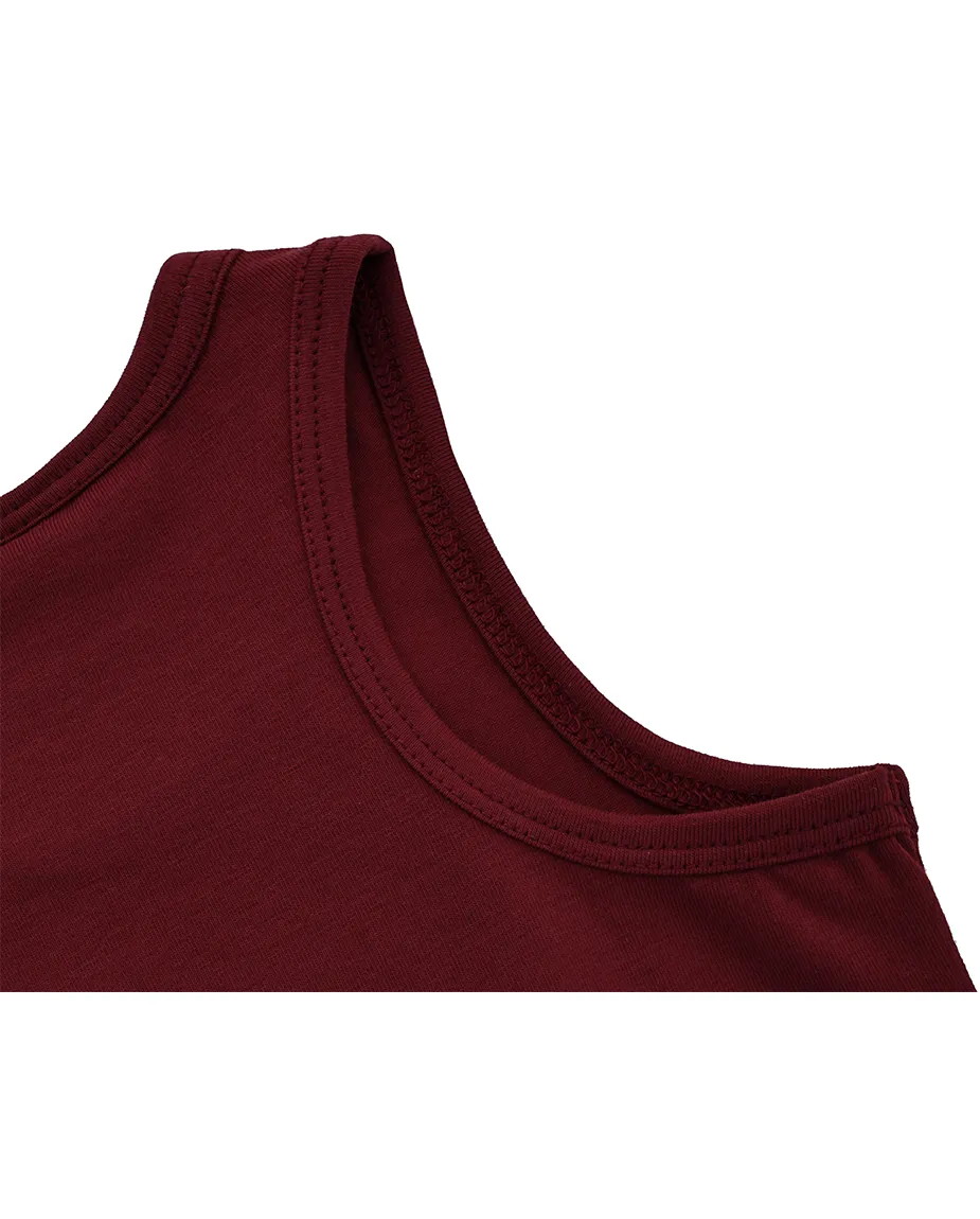 Little Girls Cotton Basic Racerback Tanktop