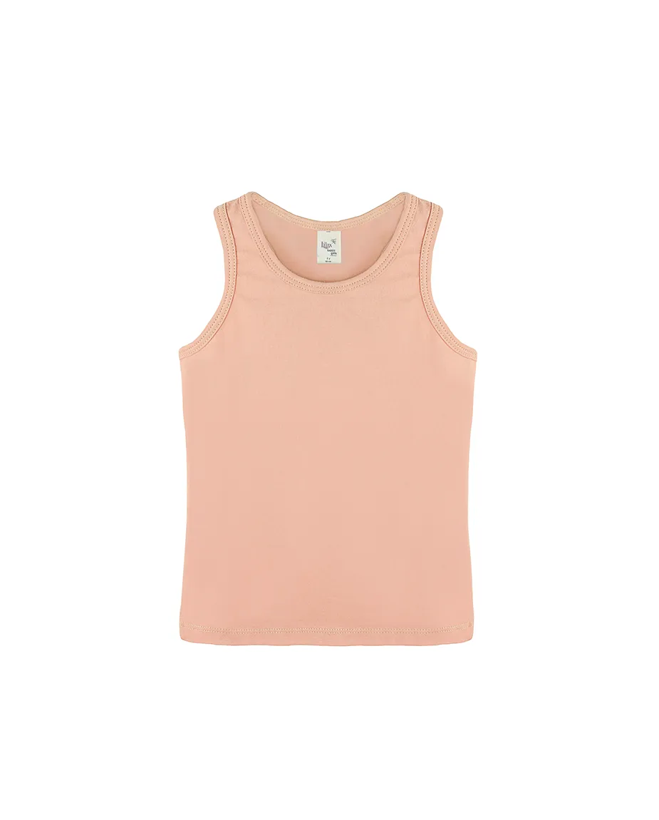 Little Girls Cotton Basic Racerback Tanktop