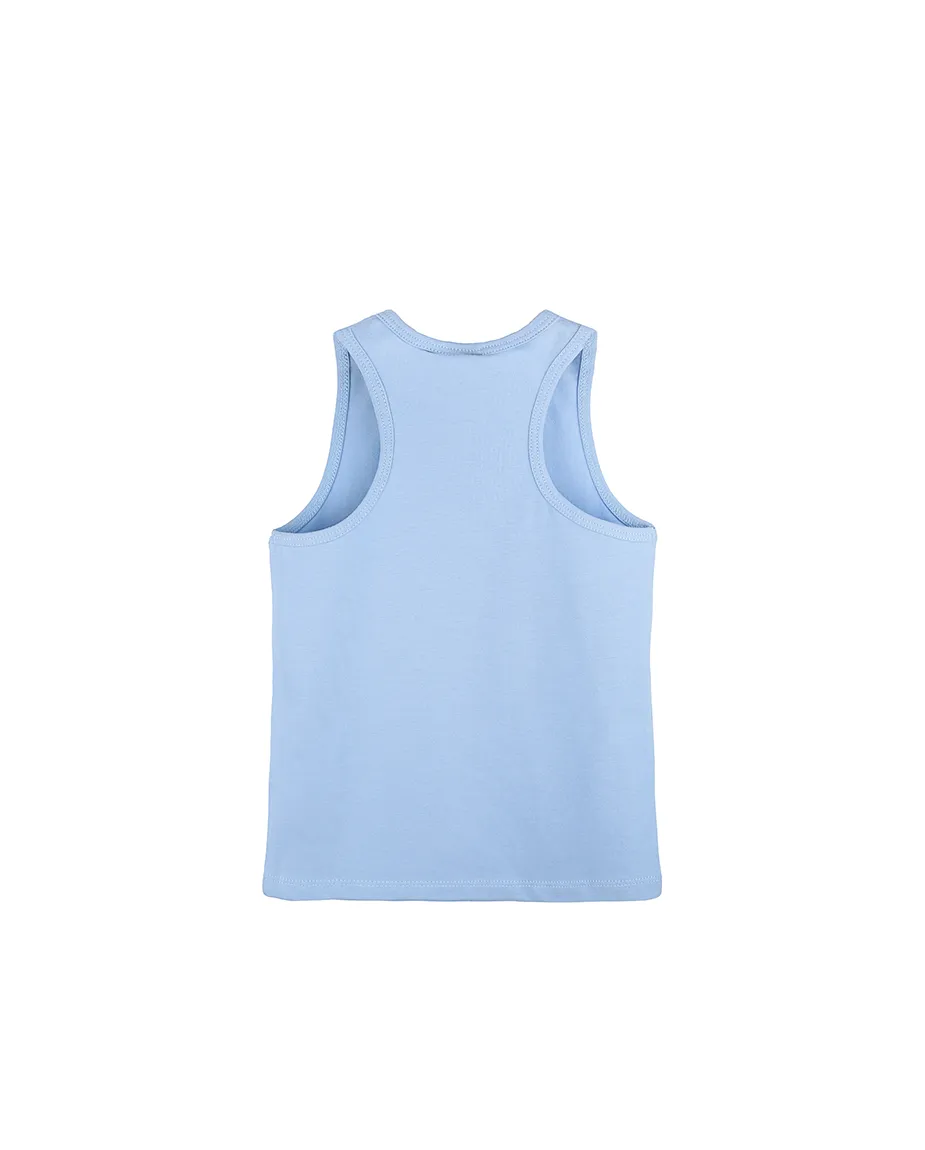 Little Girls Cotton Basic Racerback Tanktop