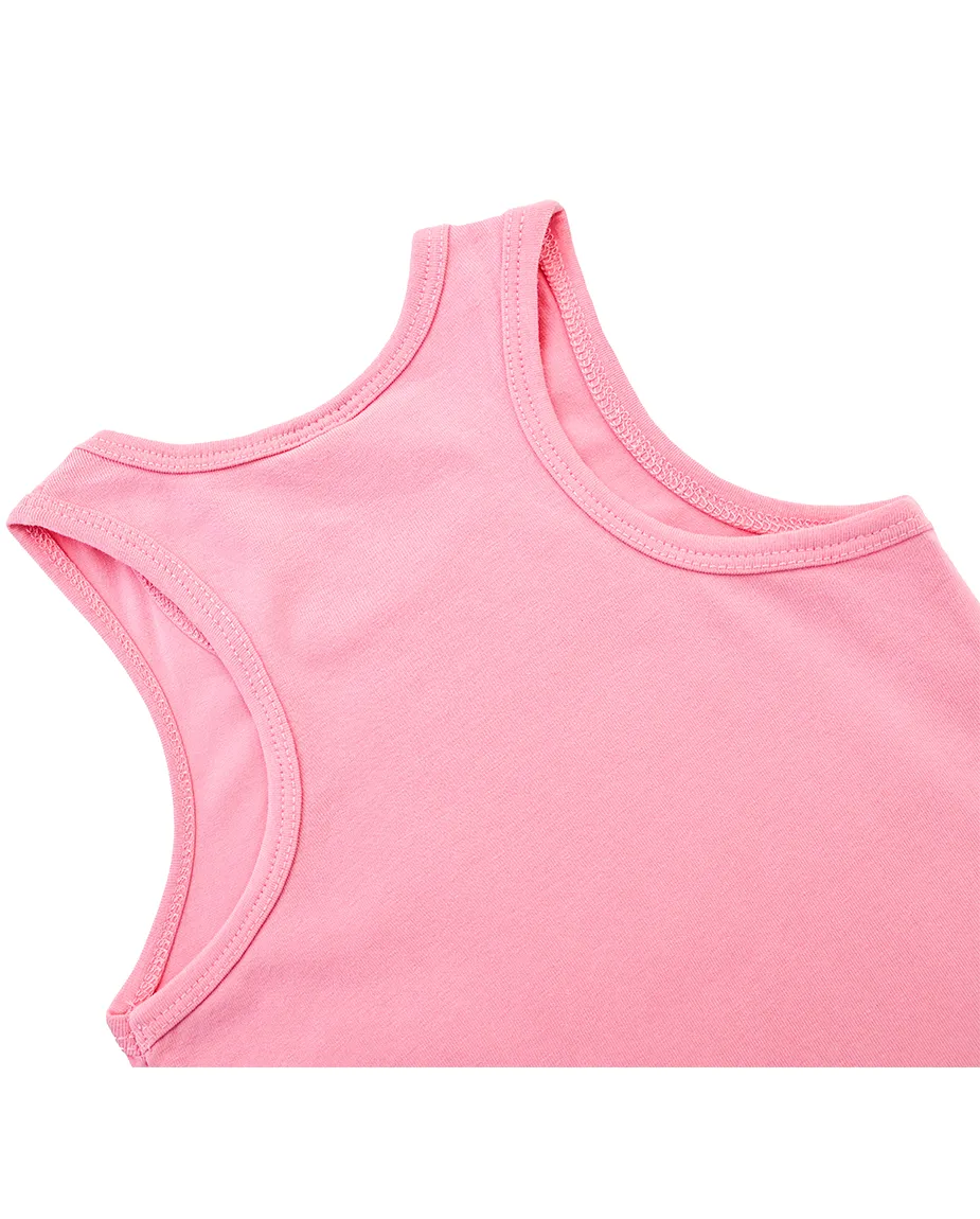 Little Girls Cotton Basic Racerback Tanktop