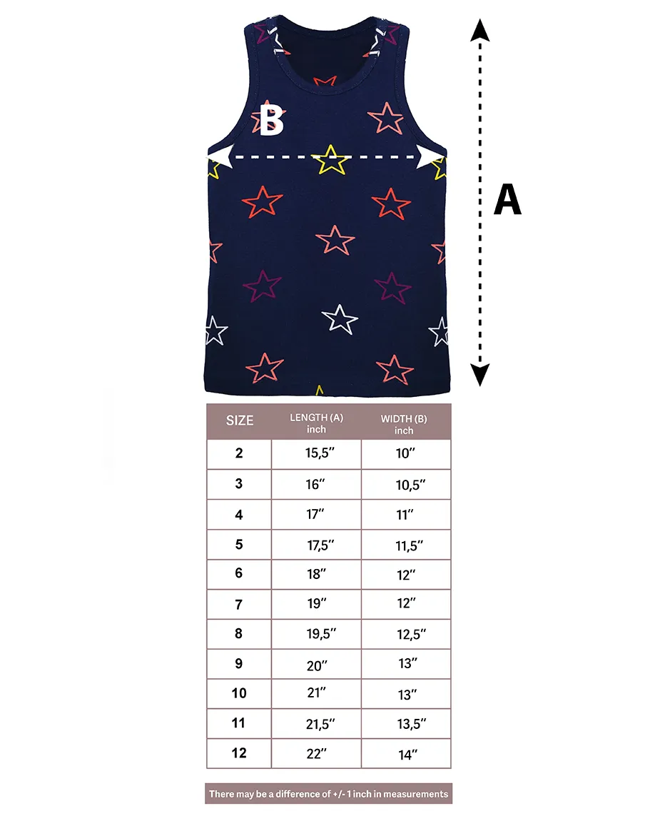 Little Girls Cotton Basic Racerback Tanktop