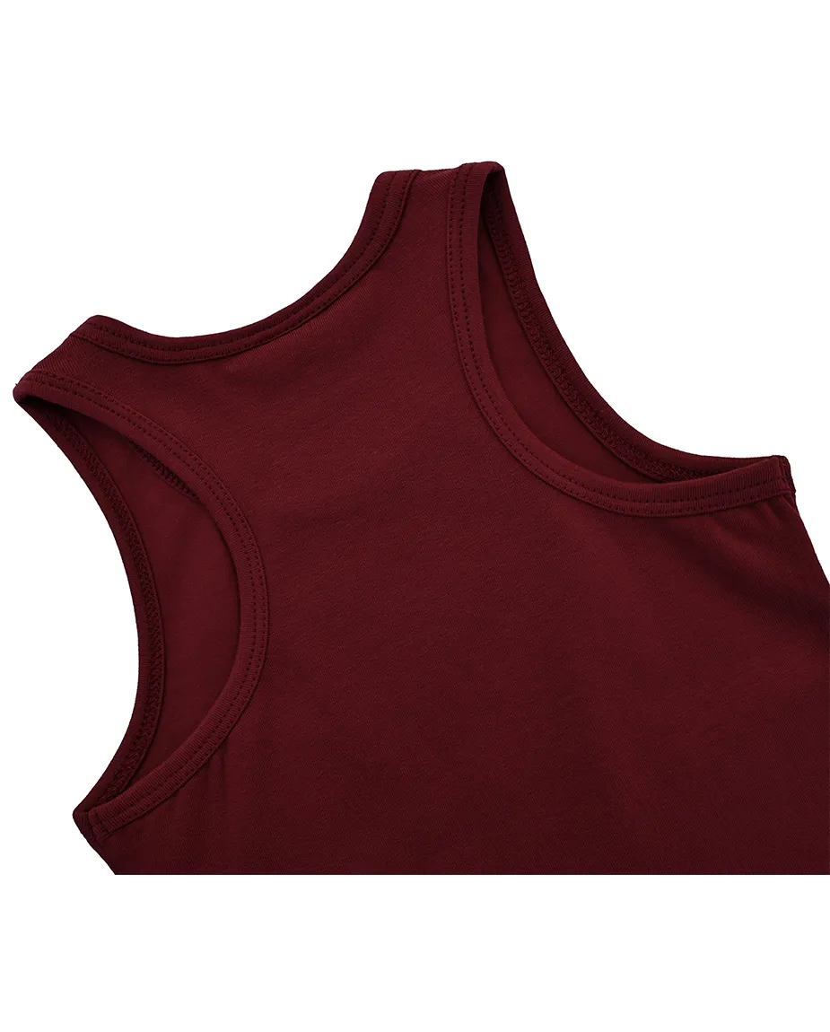 Little Girls Cotton Basic Racerback Tanktop