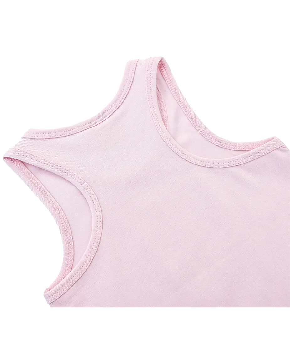 Little Girls Cotton Basic Racerback Tanktop