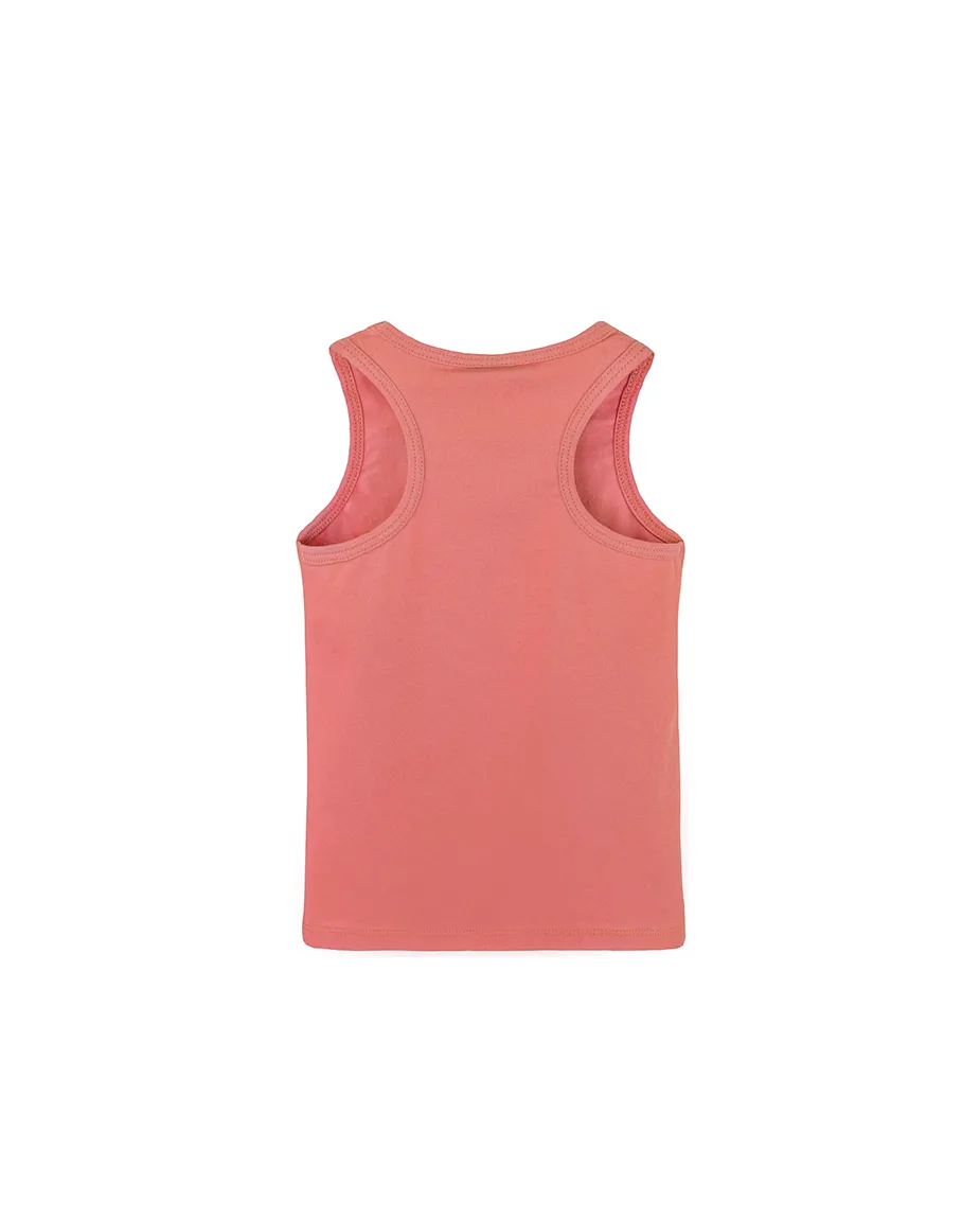 Little Girls Cotton Basic Racerback Tanktop