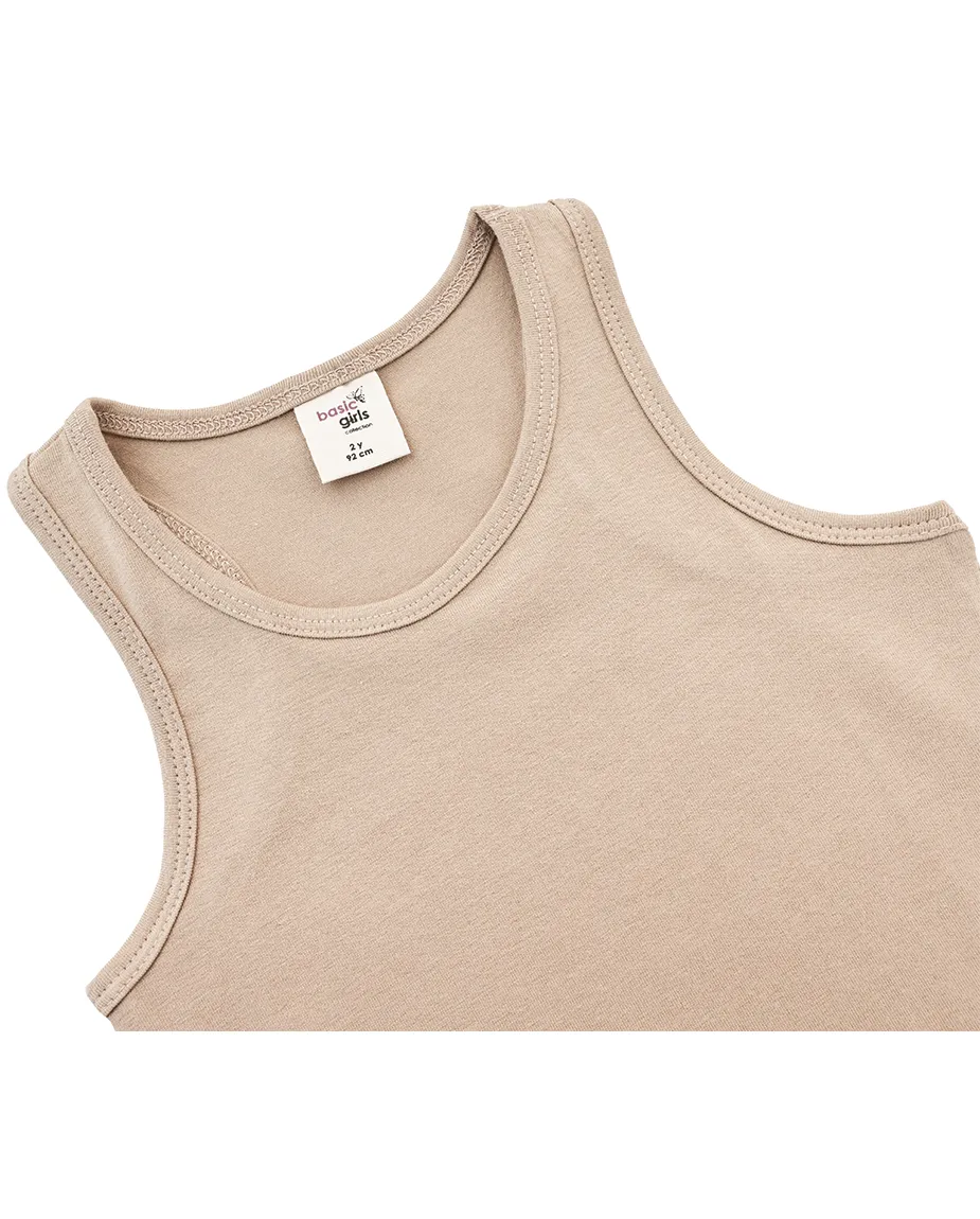 Little Girls Cotton Basic Racerback Tanktop