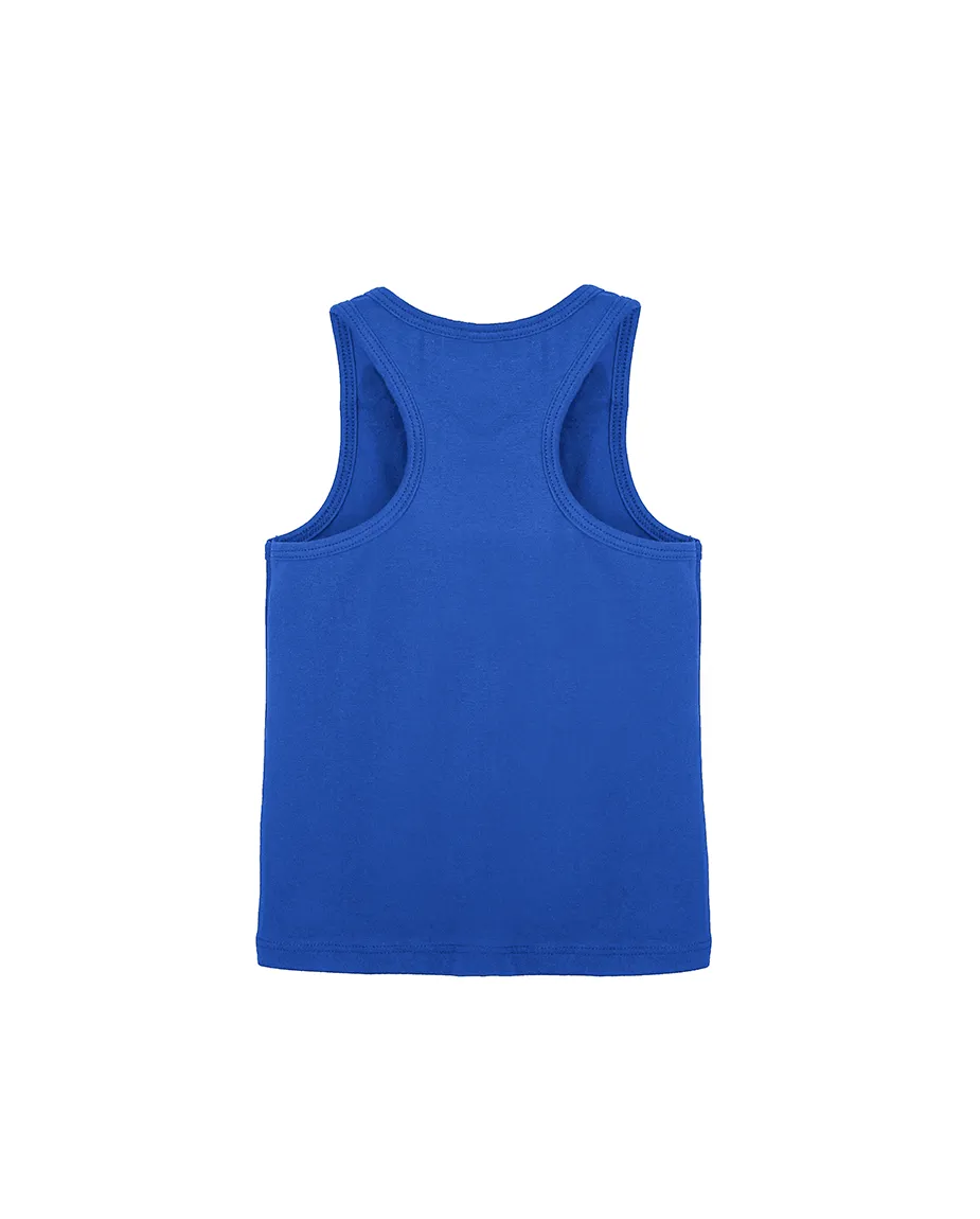 Little Girls Cotton Basic Racerback Tanktop