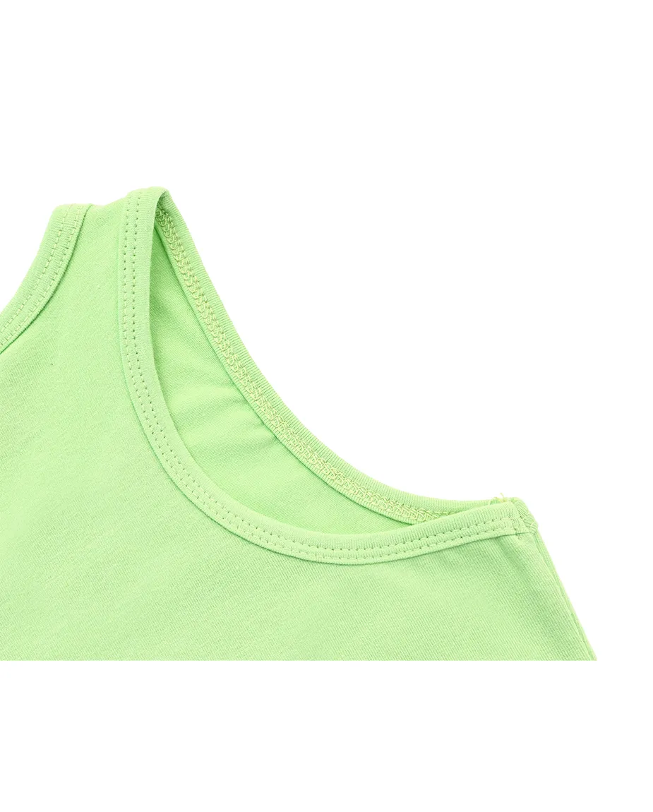 Little Girls Cotton Basic Racerback Tanktop