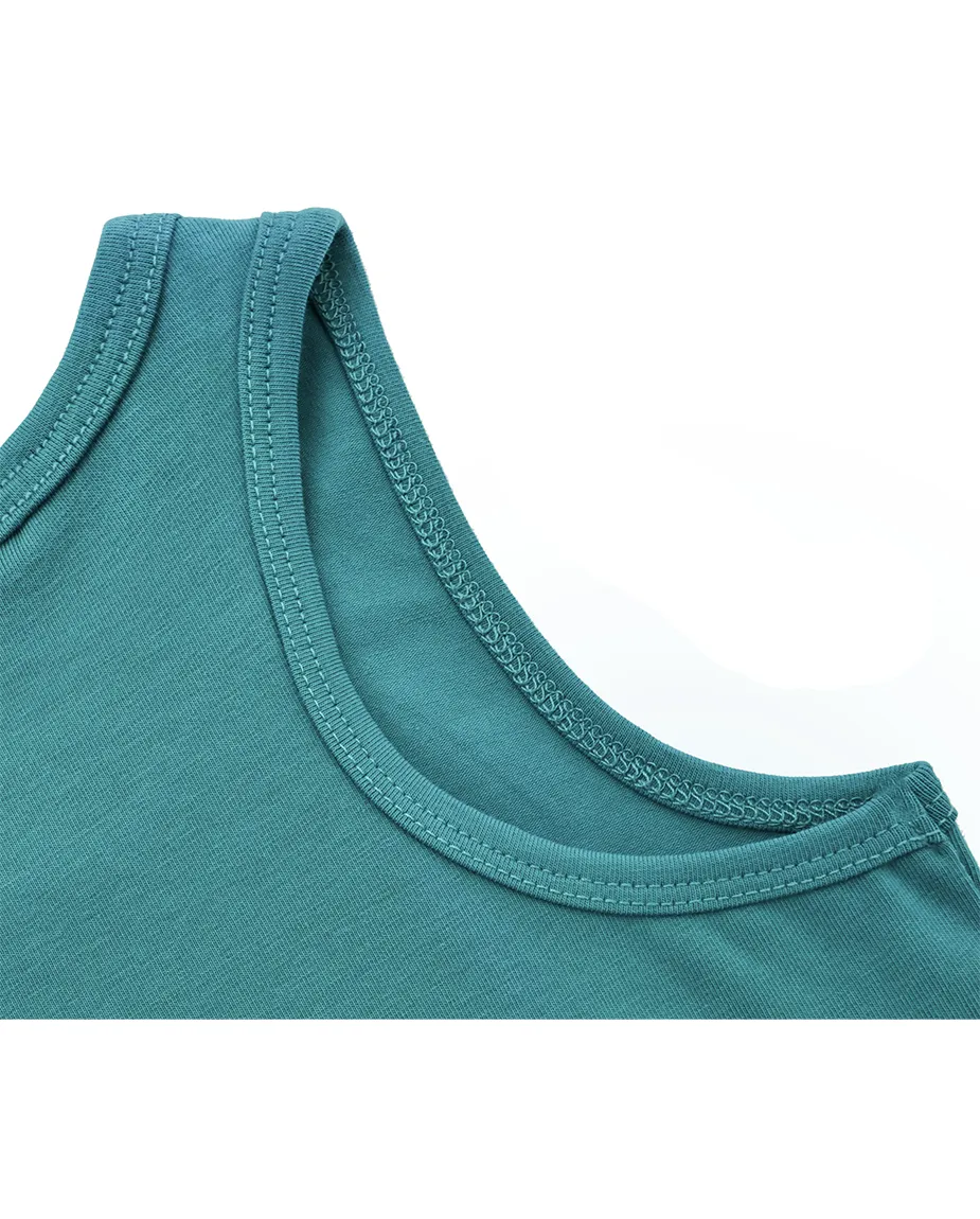 Little Girls Cotton Basic Racerback Tanktop