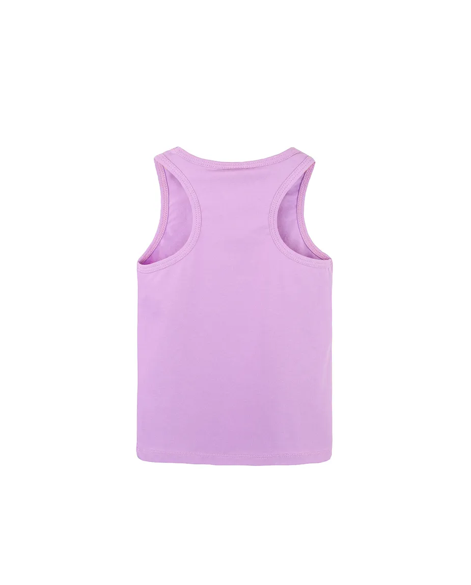 Little Girls Cotton Basic Racerback Tanktop