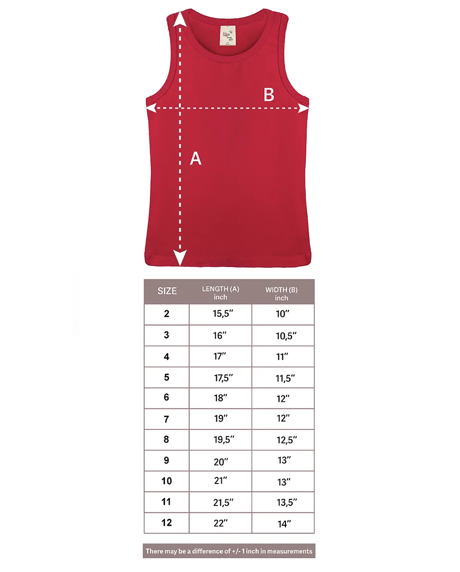 Little Girls Cotton Basic Racerback Tanktop