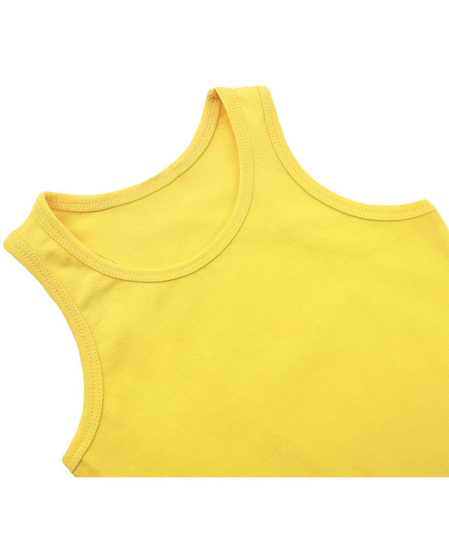 Little Girls Cotton Basic Racerback Tanktop
