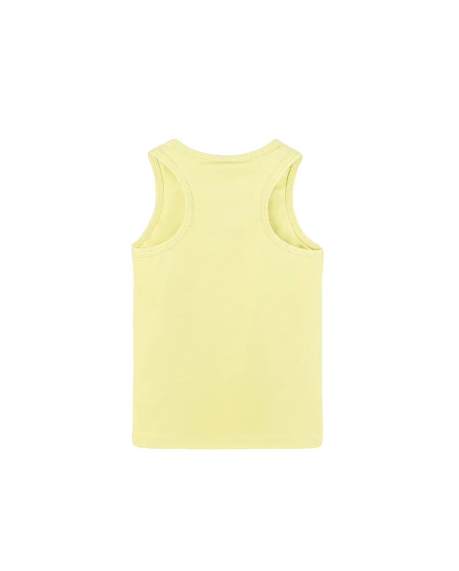 Little Girls Cotton Basic Racerback Tanktop