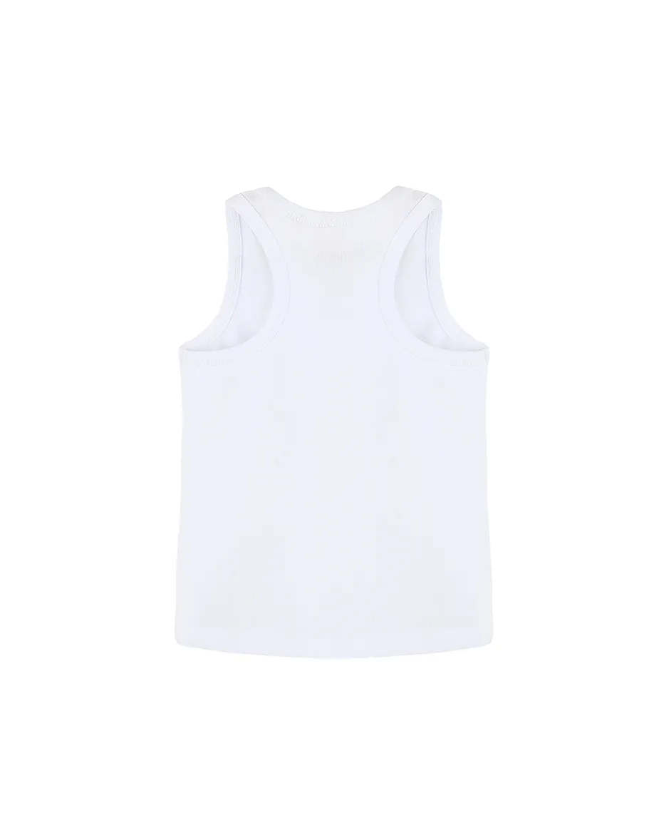 Little Girls Cotton Basic Racerback Tanktop