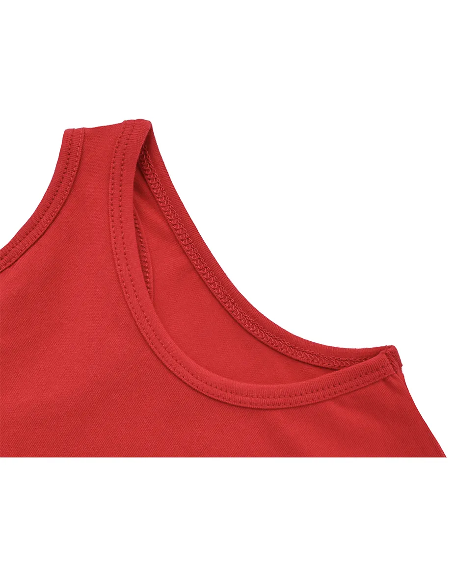 Little Girls Cotton Basic Racerback Tanktop