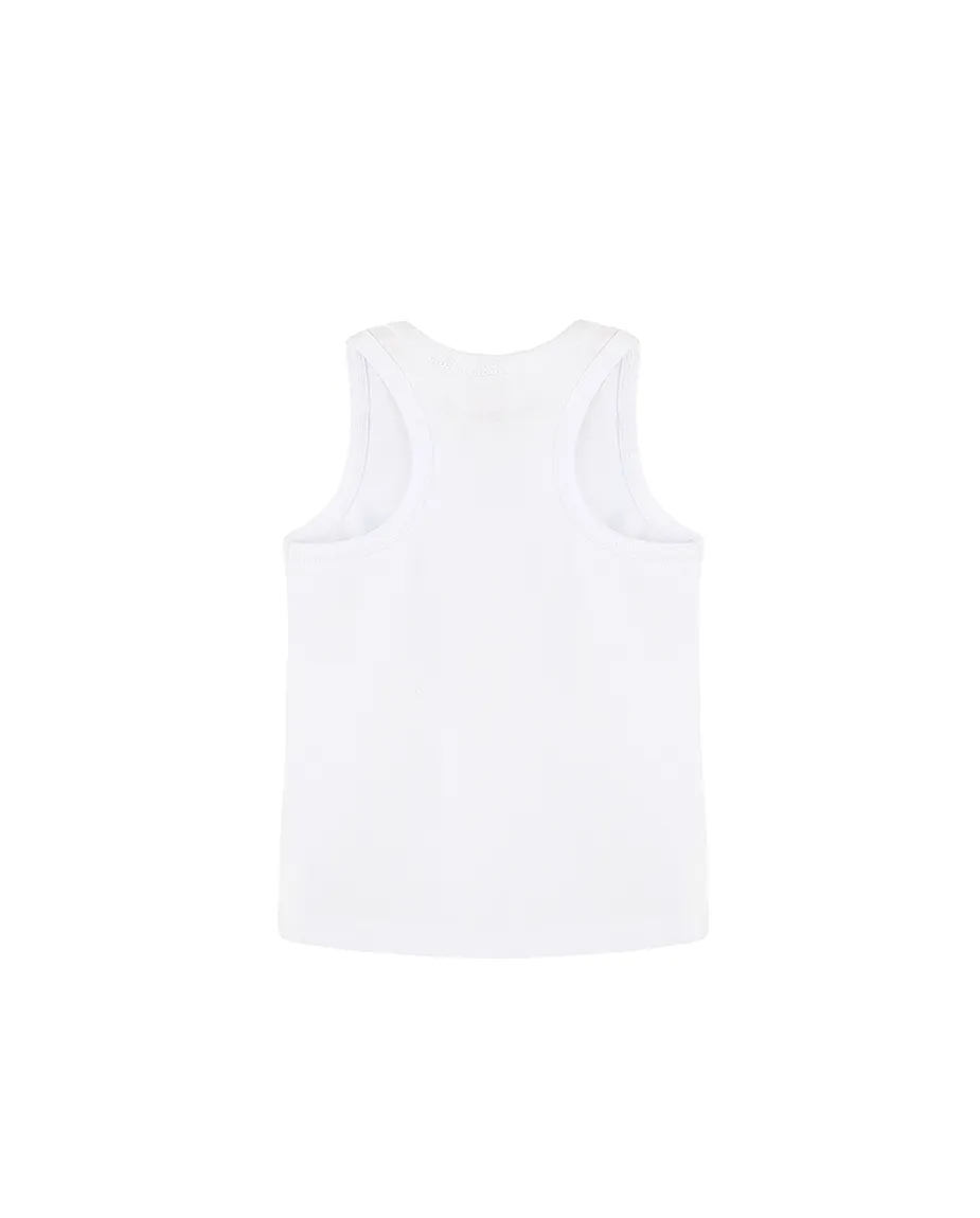 Little Girls Cotton Basic Racerback Tanktop