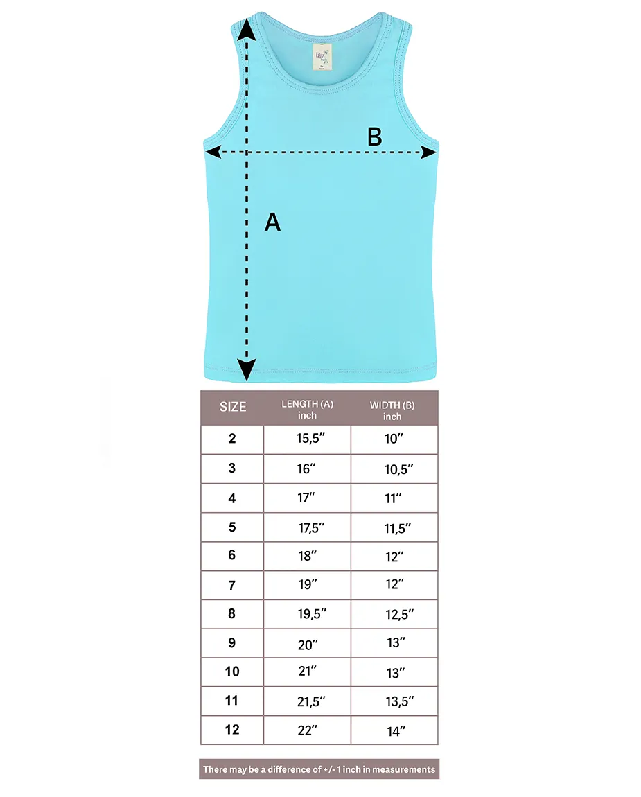 Little Girls Cotton Basic Racerback Tanktop
