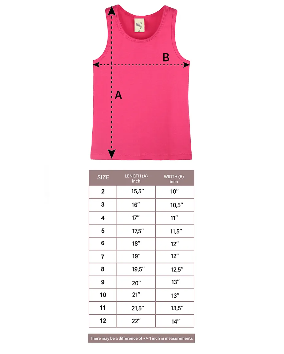 Little Girls Cotton Basic Racerback Tanktop