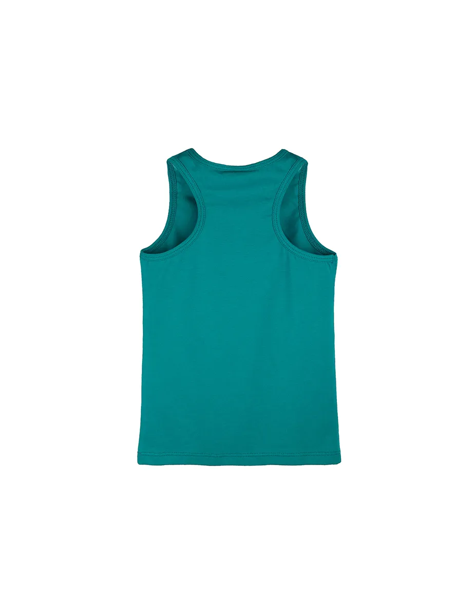 Little Girls Cotton Basic Racerback Tanktop