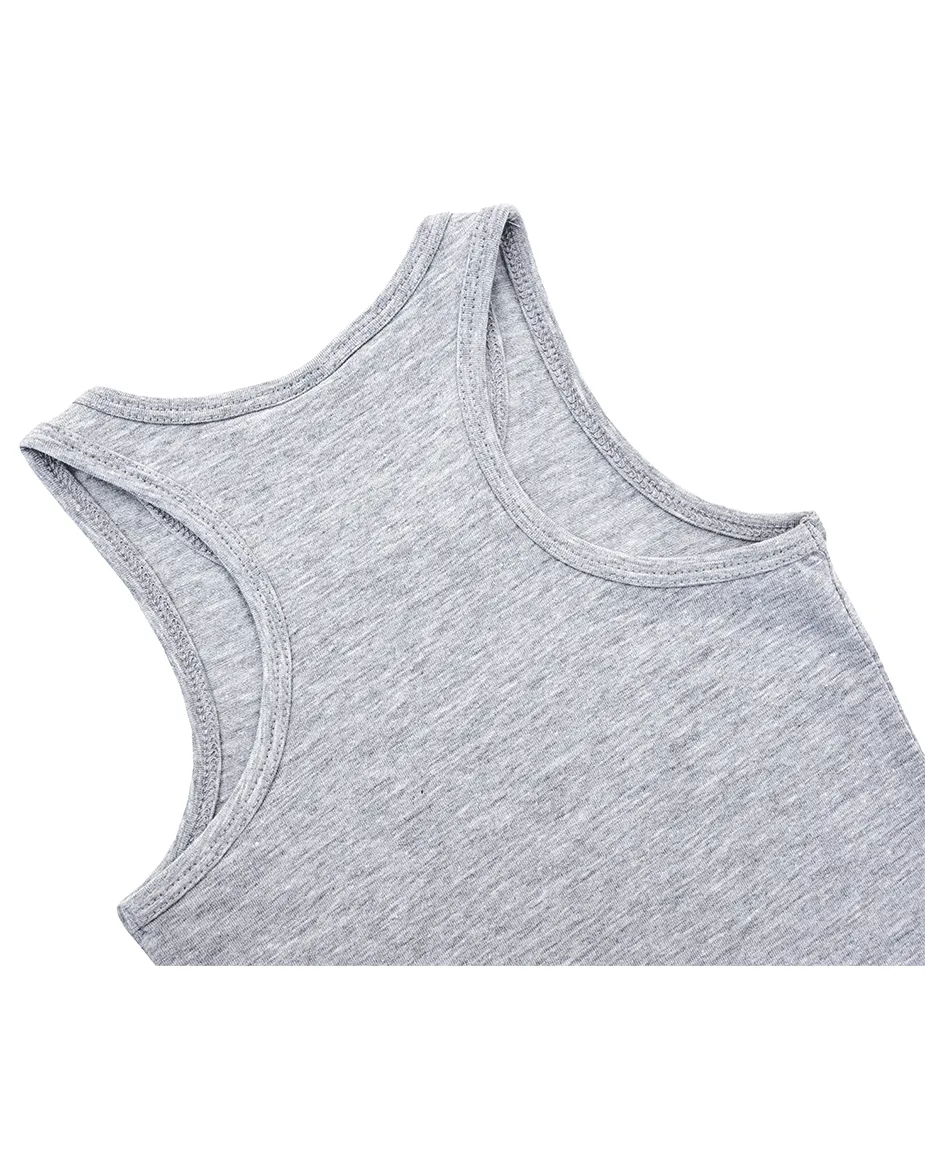 Little Girls Cotton Basic Racerback Tanktop