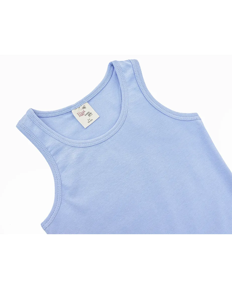 Little Girls Cotton Basic Racerback Tanktop